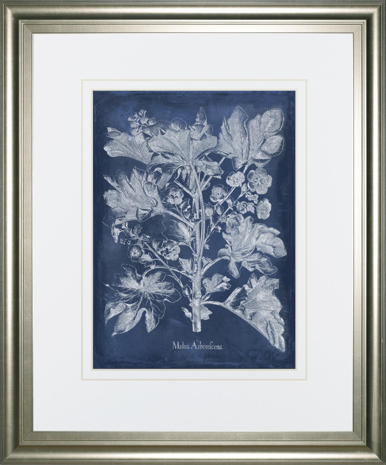 Besler Leaves In Indigo Ii By Vision Studio 34X40 Framed Print