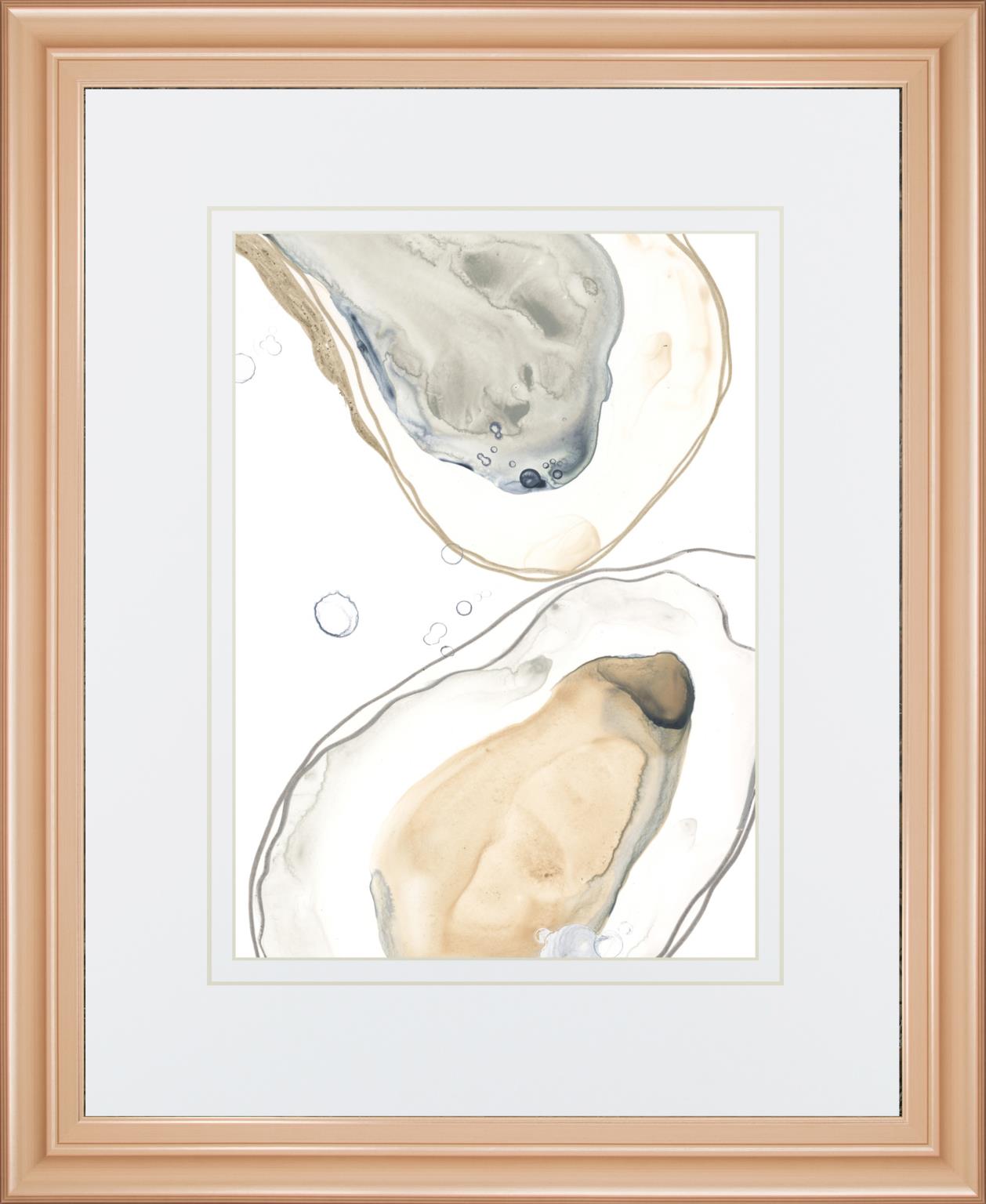 Ocean Oysters Iv By June Erica Vess 34X40 Framed Print