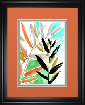 Vivid Fronds I By Jennifer Goldberger 34X40 Framed Print