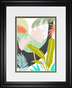 Jazzy Jungle Ii By Annie Warren 34X40 Framed Print