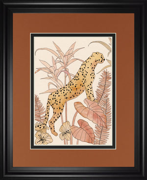 Blush Cheetah Ii By Annie Warren 34X40 Framed Print