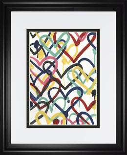 Heart Scribbles Ii By June Erica Vess 34X40 Framed Print