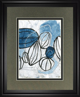 Blue Lanterns Ii By June Erica Vess 34X40 Framed Print