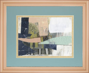 Pieces I By Jennifer Goldberger 34X40 Framed Print