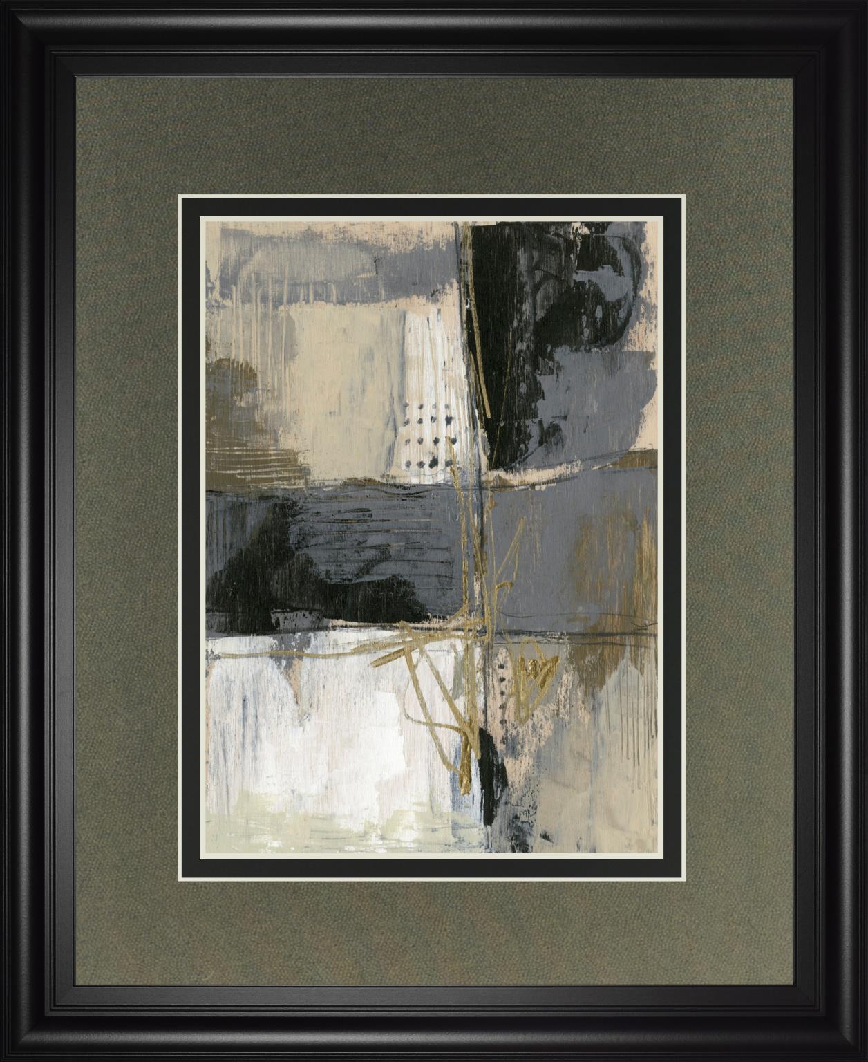 Neutral Divisions Ii By Jennifer Goldberger 34X40 Framed Print