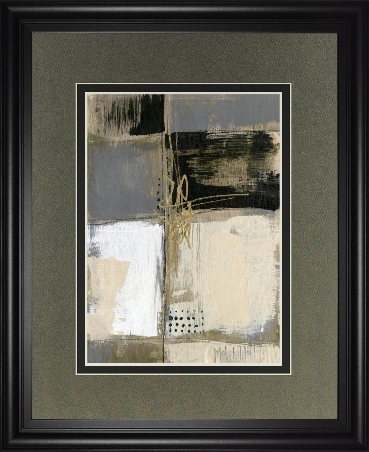 Neutral Divisions Iii By Jennifer Goldberger 34X40 Framed Print