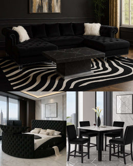 Dynasty Black 3-Room Package
