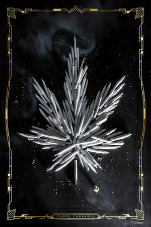 Carpe Cannabis By Yellow CafÃ© (Framed) Giclee Canvas