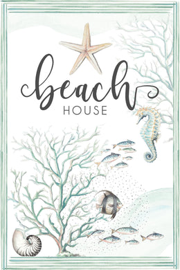 Beach House By Patricia Pinto (Framed) Giclee Canvas