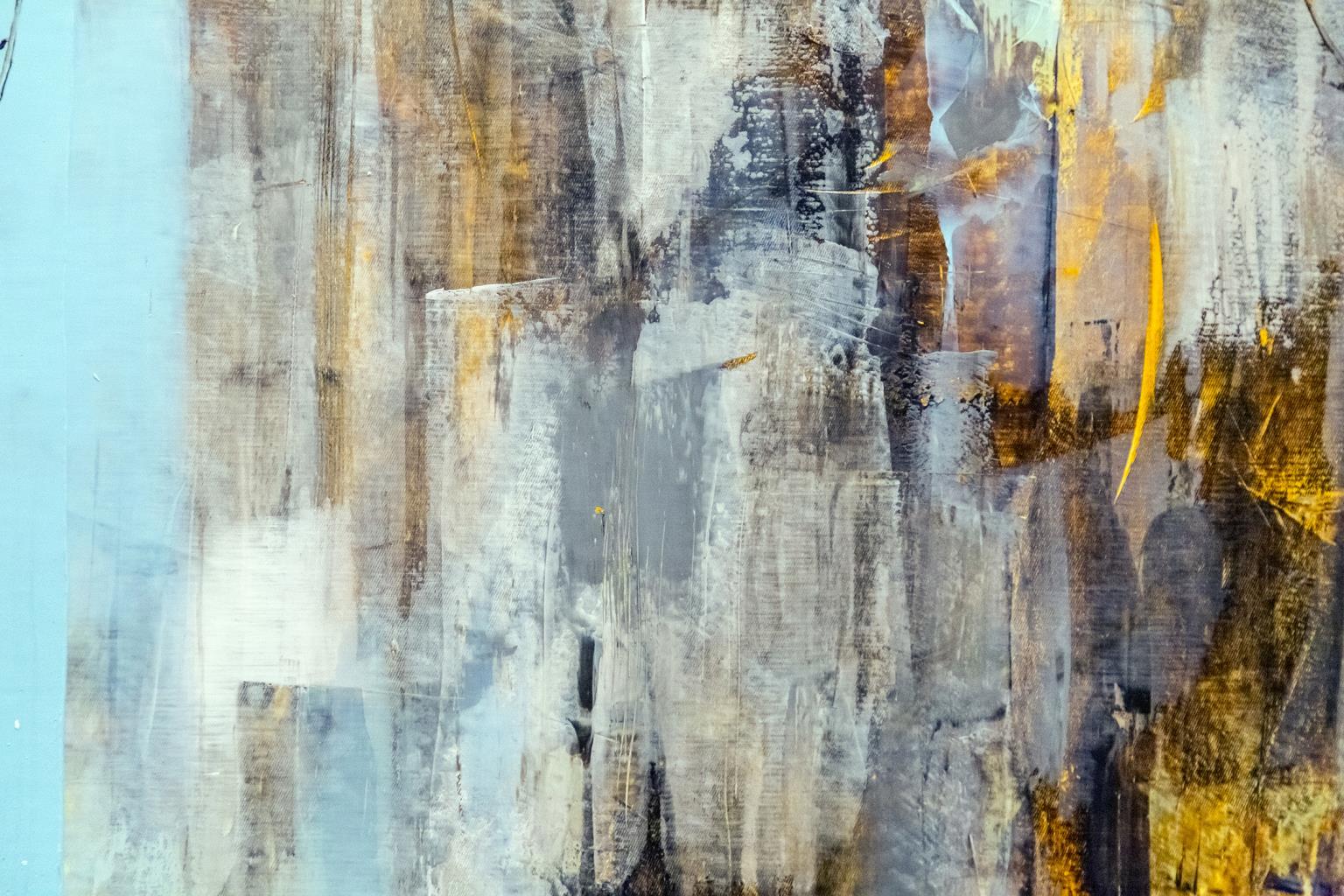 Blue Abstract (Framed) Giclee Canvas