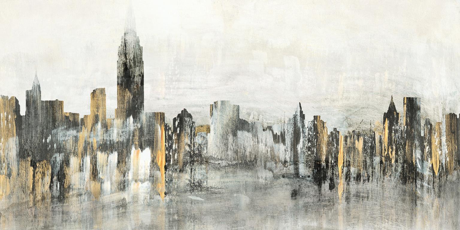 Bright City Lights By Susan Jill (Framed) Giclee Canvas