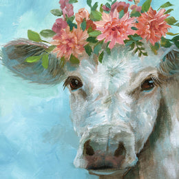 Happy Bessie By Nan (Framed) Giclee Canvas
