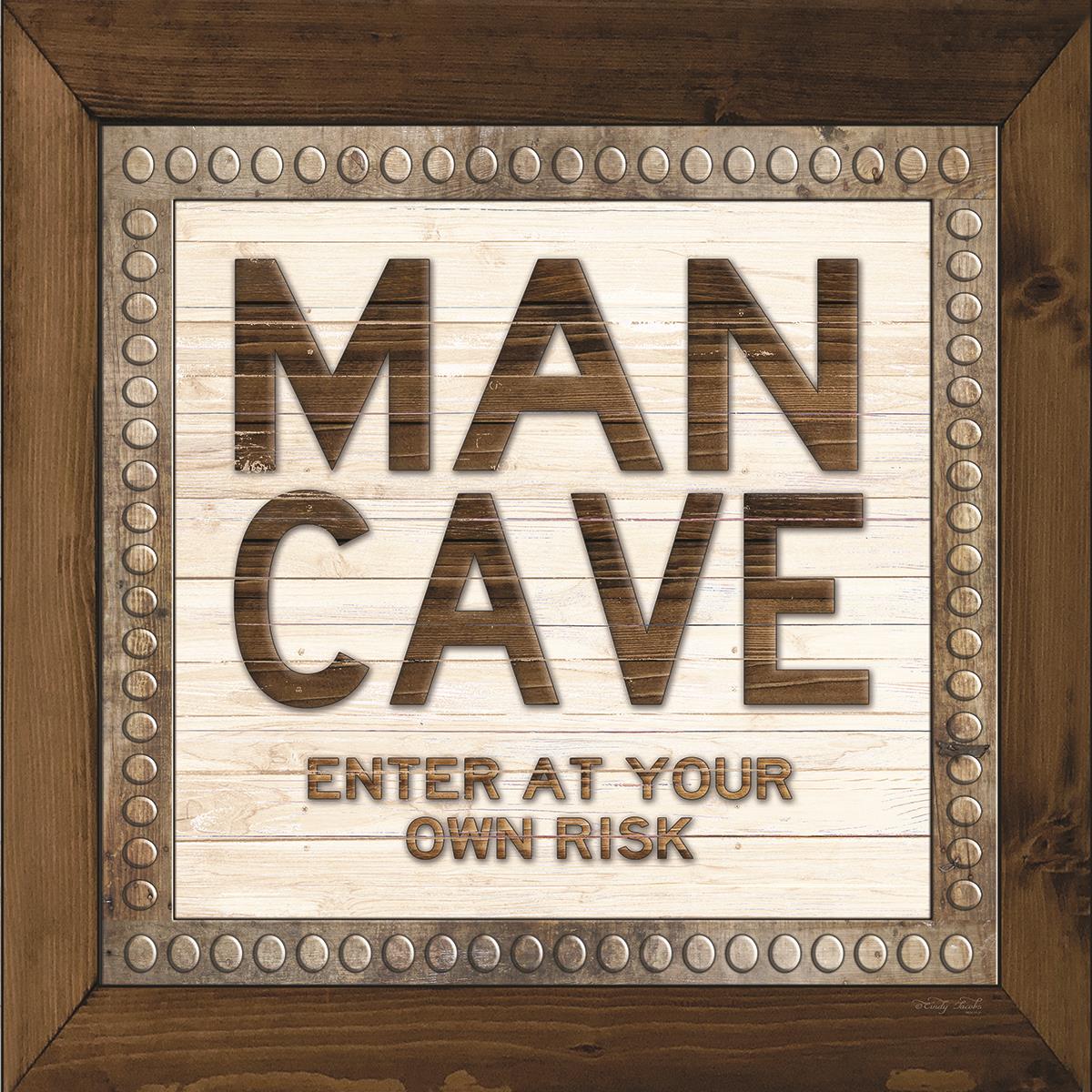 Man Cave By Cindy Jacobs  (Framed) Giclee Canvas