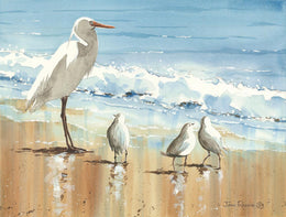 His Entourage By John Rossini (Framed) Giclee Canvas