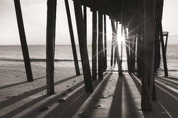 Sunrise At The Pier By Lori Deiter (Framed) Giclee Canvas