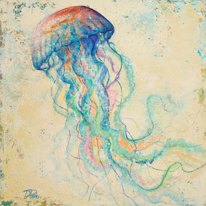 Creatures Of The Ocean I By Patricia Pinto (Framed) Giclee Canvas