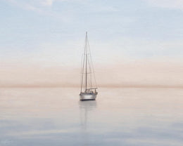 Quiet Morning Sail I By Elizabeth Medley (Framed) Giclee Canvas