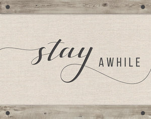 Stay Awhile By Amanda Murray (Framed) Giclee Canvas