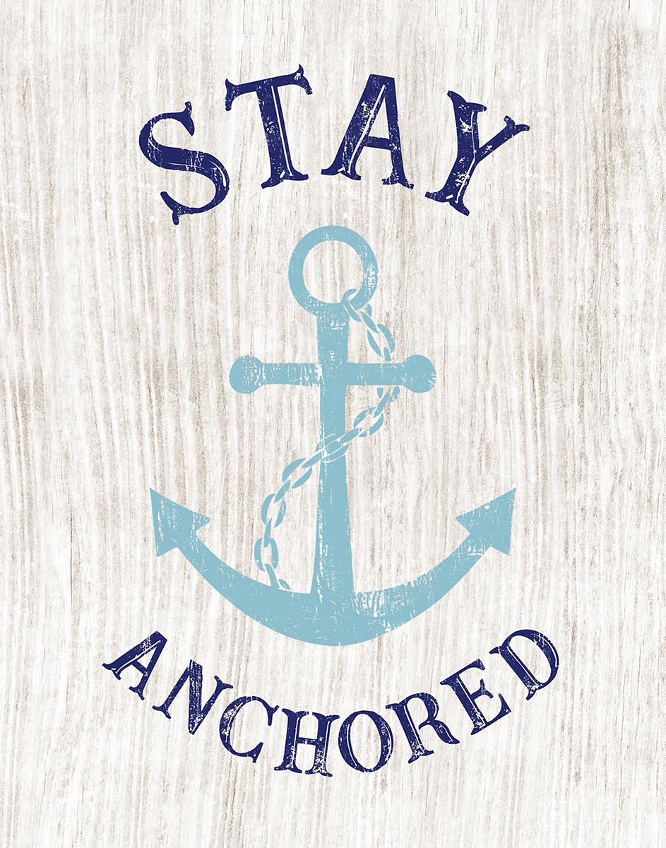 Stay Anchored By Cad Designs (Framed) Giclee Canvas