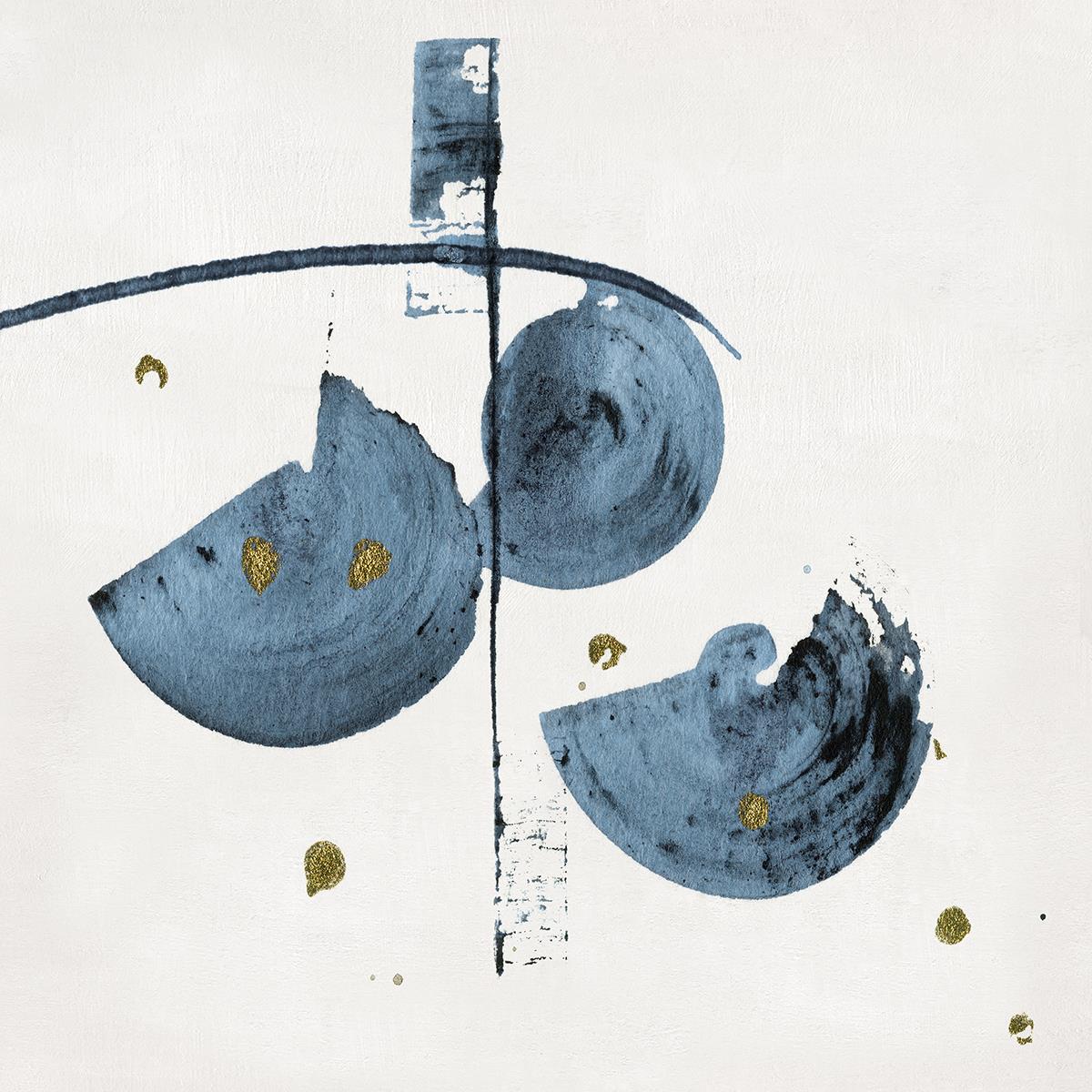 Semi Circles Ii By Katie Swatland (Framed) Giclee Canvas