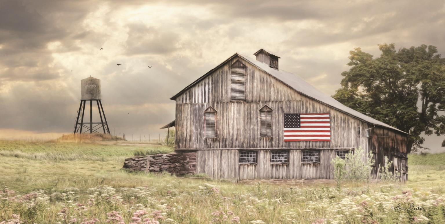 Rural Virginia Barn By Lori Deiter (Framed)(Small) Giclee Canvas