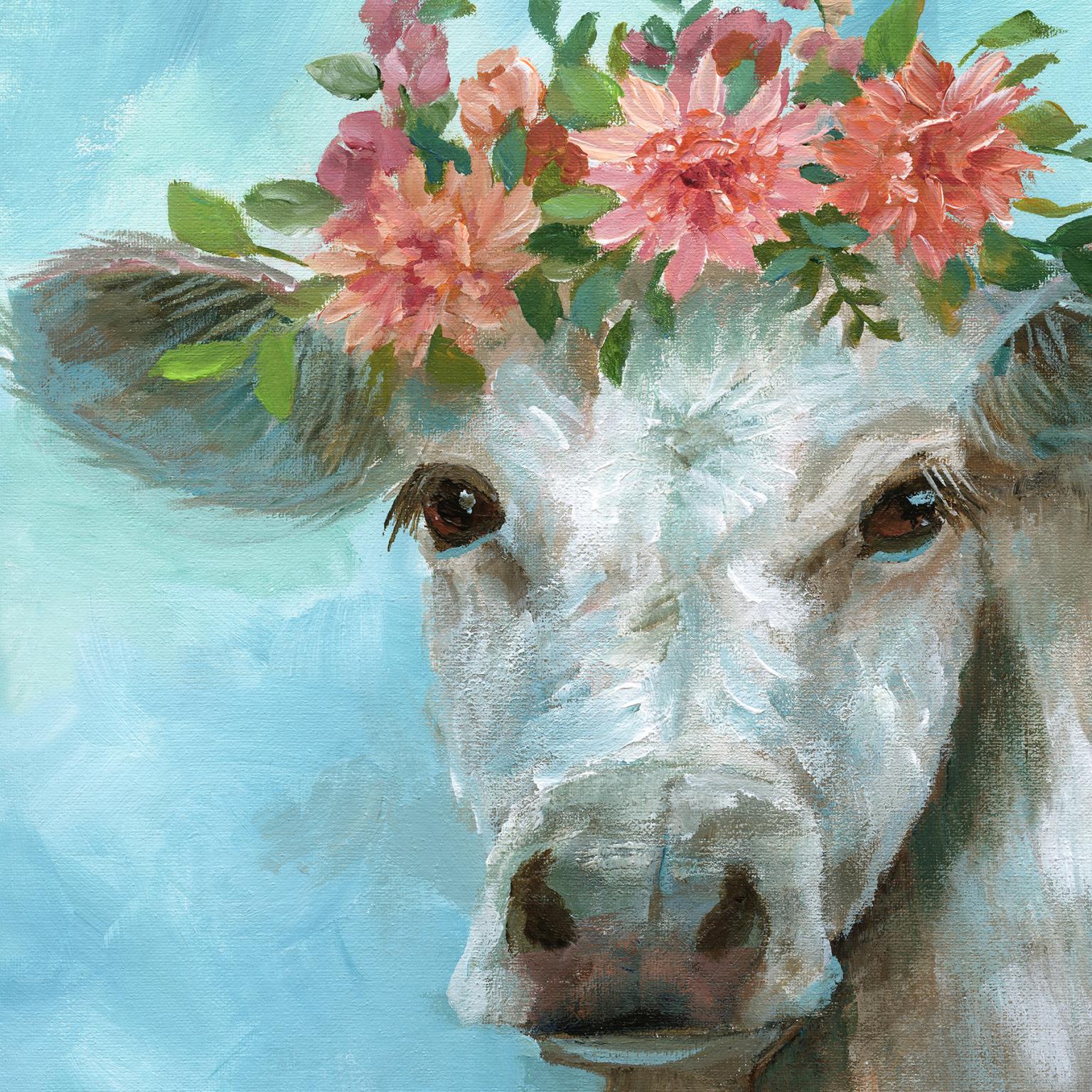 Happy Bessie By Nan (Small)(Framed) Giclee Canvas