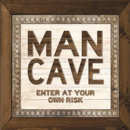 Man Cave By Cindy Jacobs  (Small)(Framed) Giclee Canvas