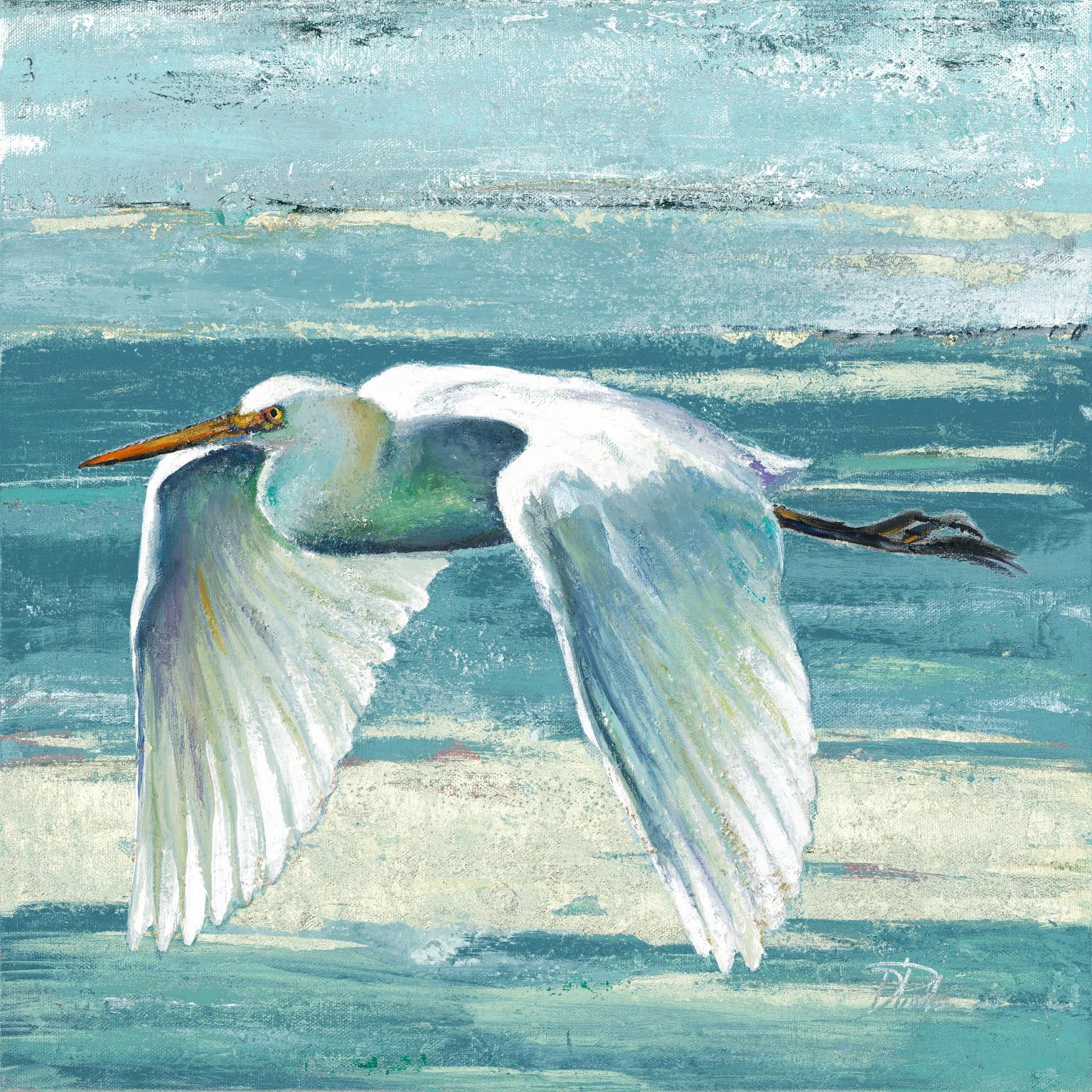 Great Egret Ii By Patricia Pinto (Small)(Framed) Giclee Canvas