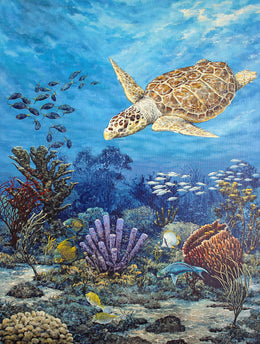 Copperhead Turtle By James Harris (Framed)(Small) Giclee Canvas
