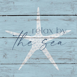 Relax By The Sea By Susan Jill (Framed)(Small) Giclee Canvas