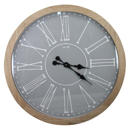 Wood Wall Clock Mixed Media
