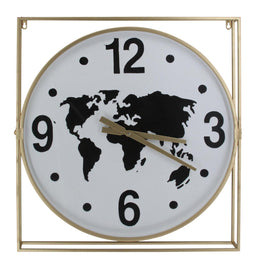 Metal Wall Clock Mixed Media