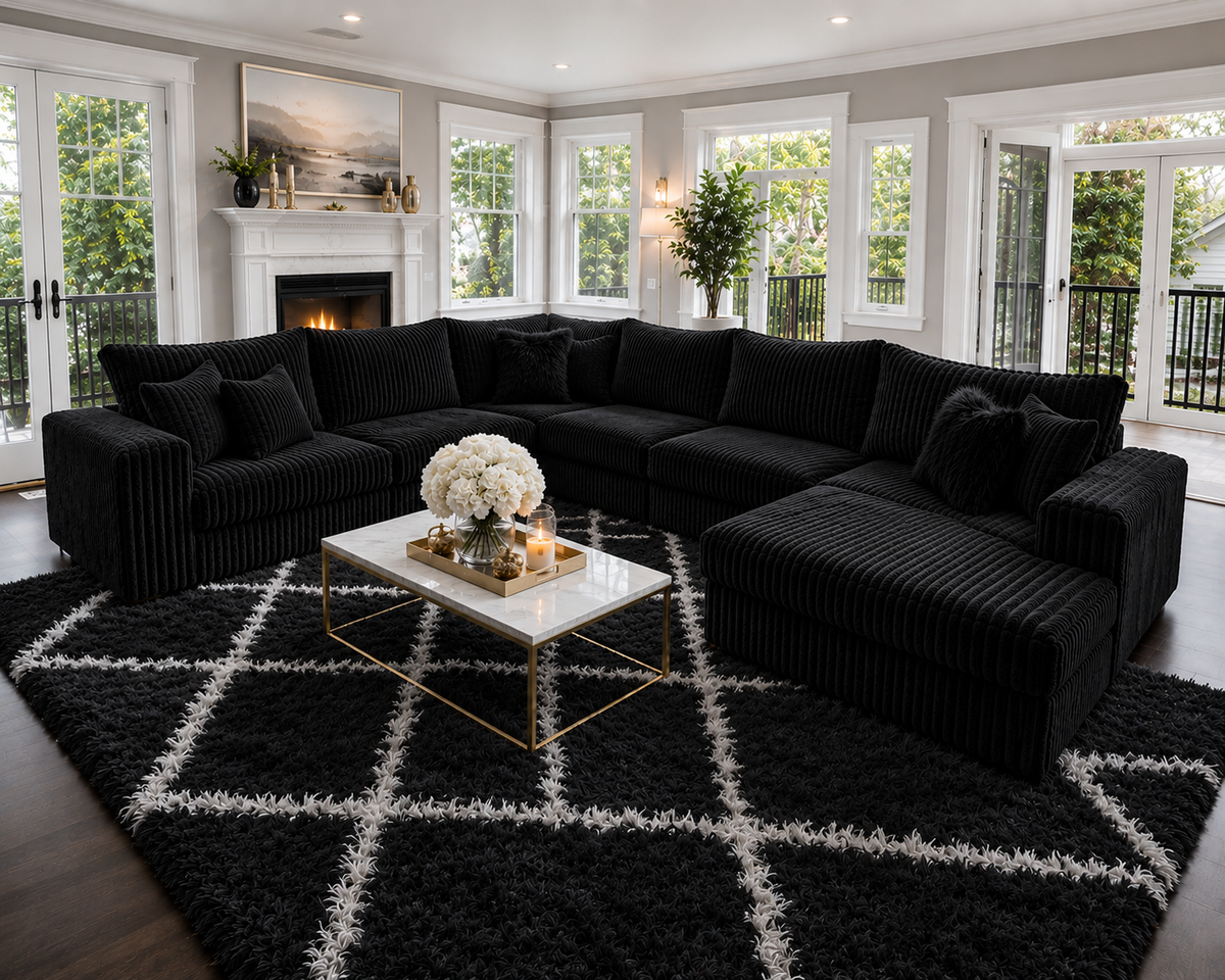 S320 Couduroy Sectional – Limited Time Offer