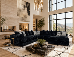 880 Black - Oversized Sectional