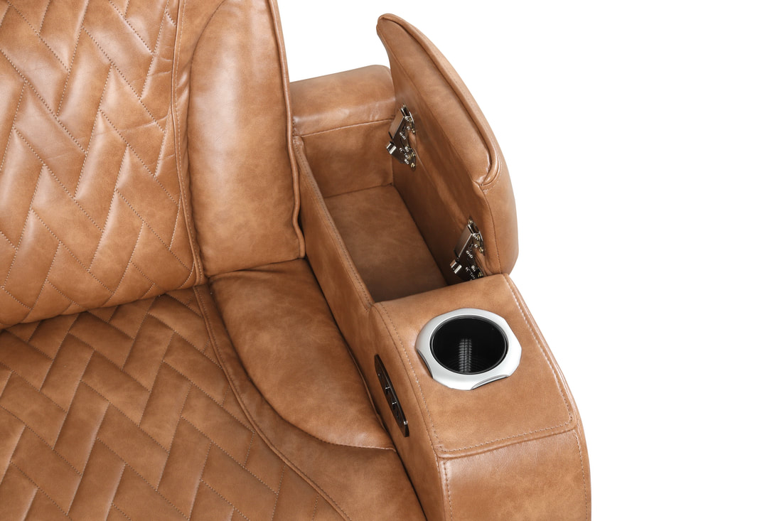 Barcelona Brown Power Reclining Sectional