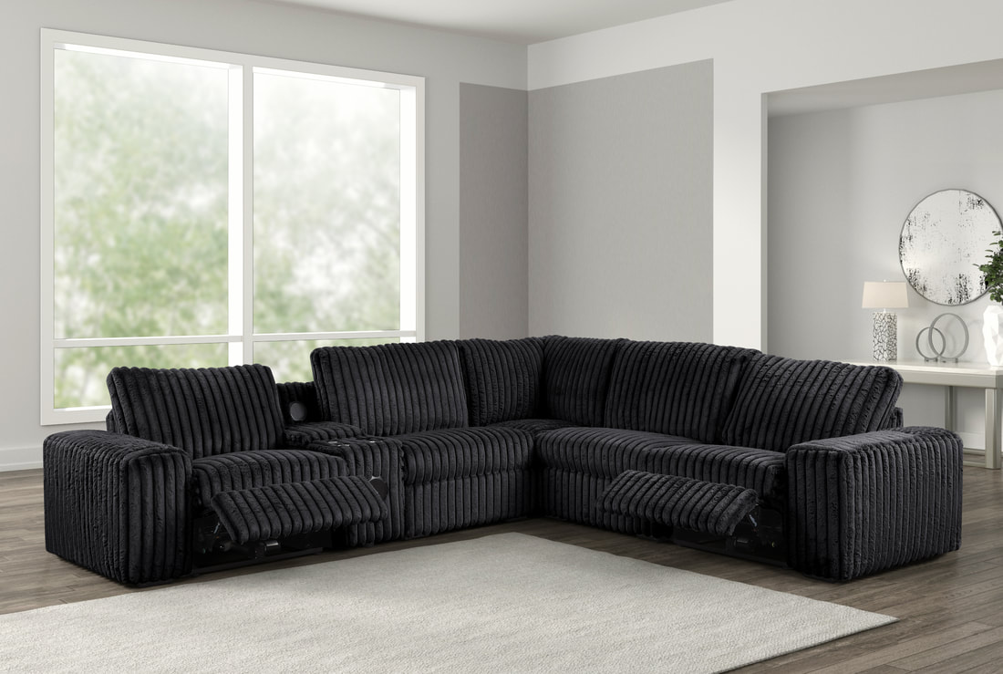 Amelia Onyx Power Reclining Sectional