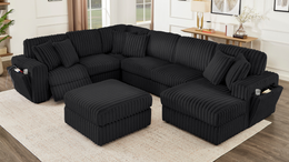 Rana Sectional – Black