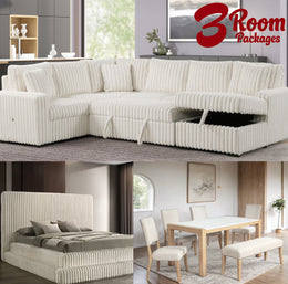 Celina 3-Room Package – Free Mattress or 50" Smart TV!