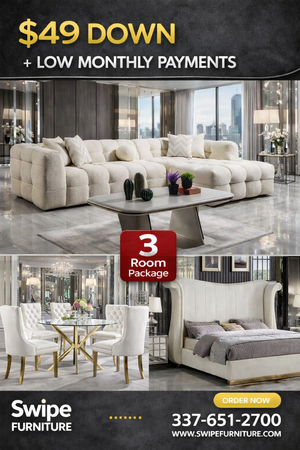 Ivory Cream Bouclé 3-Room Package