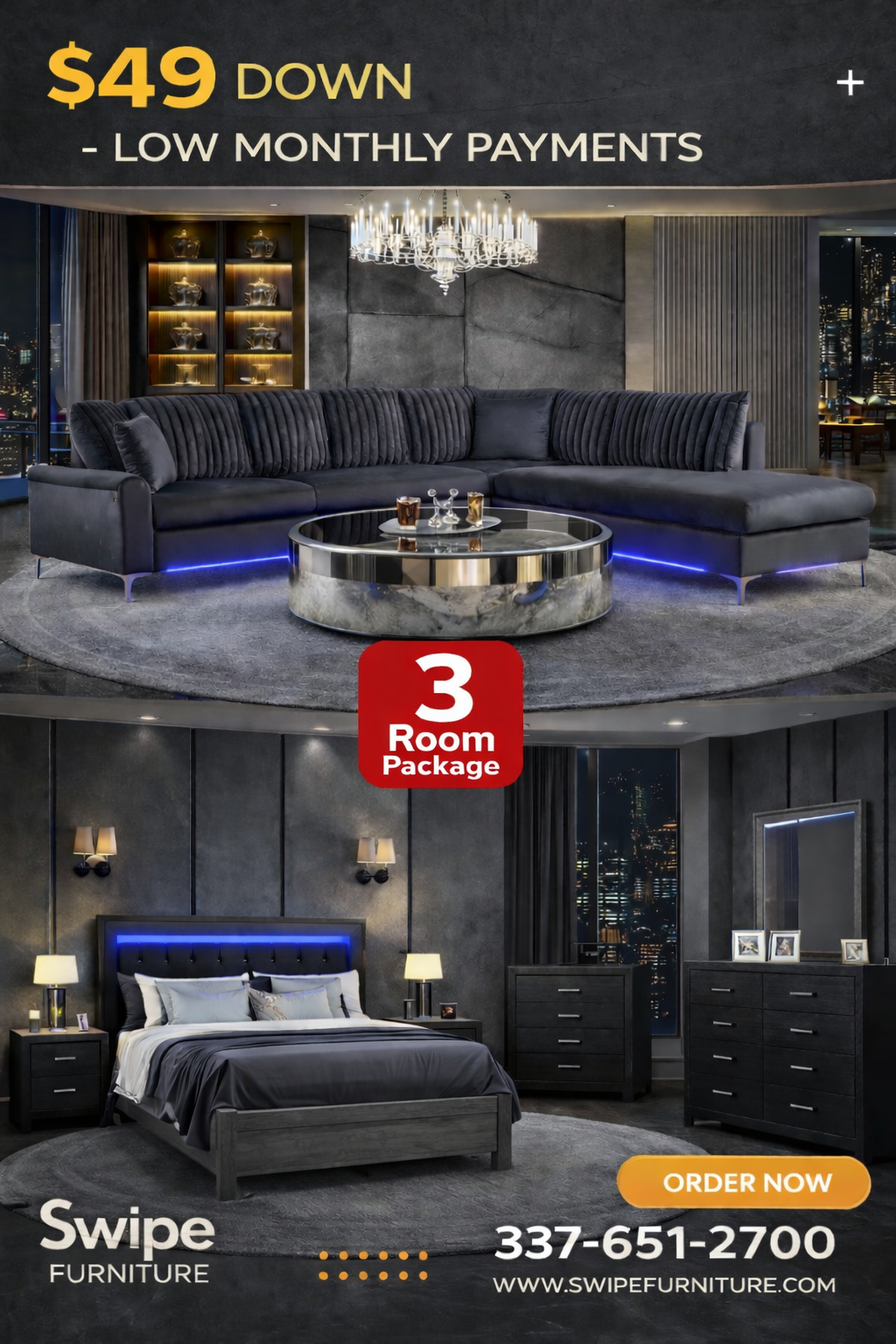 Skyline 3 Room Package