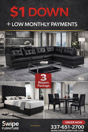Midnight 3ROOMPACKAGE ( Free Mattress)