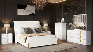 Mona White Bedroom Set – Includes Mattress