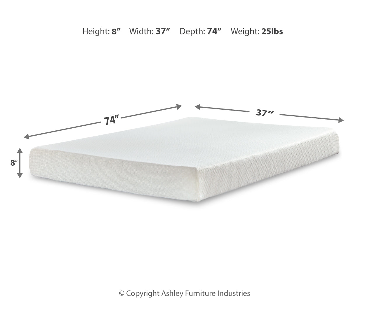 Chime 8 Inch Memory Foam Full Mattress