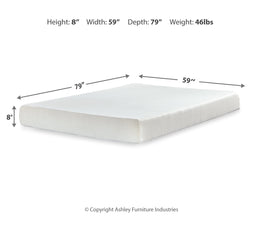 Chime 8 Inch Memory Foam Mattress with Adjustable Base