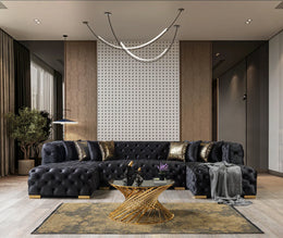 Neva Sectional Black