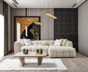 Ivy Sand Boucle Sectional