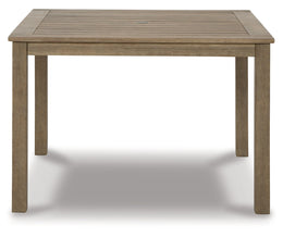 Aria Plains Square Dining Table w/UMB OPT