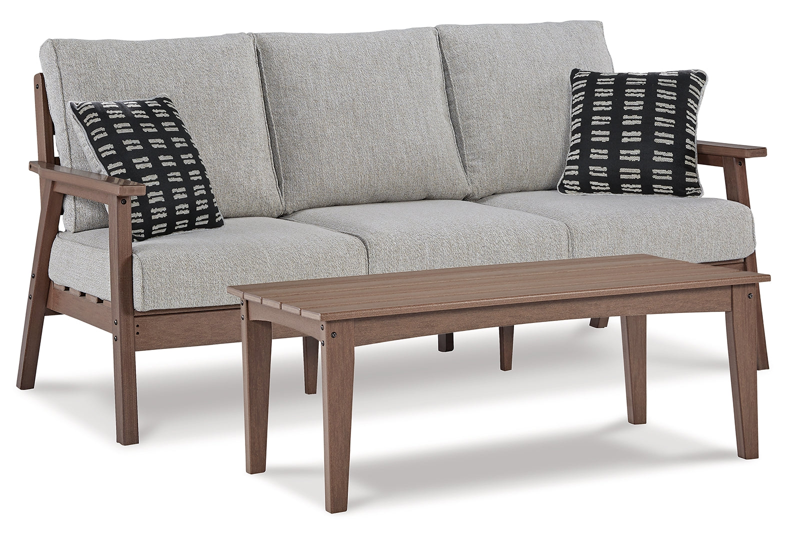 Emmeline 2 Adirondack Chairs with Connector Table