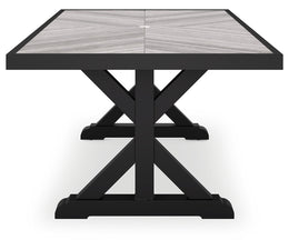 Beachcroft RECT Dining Table w/UMB OPT