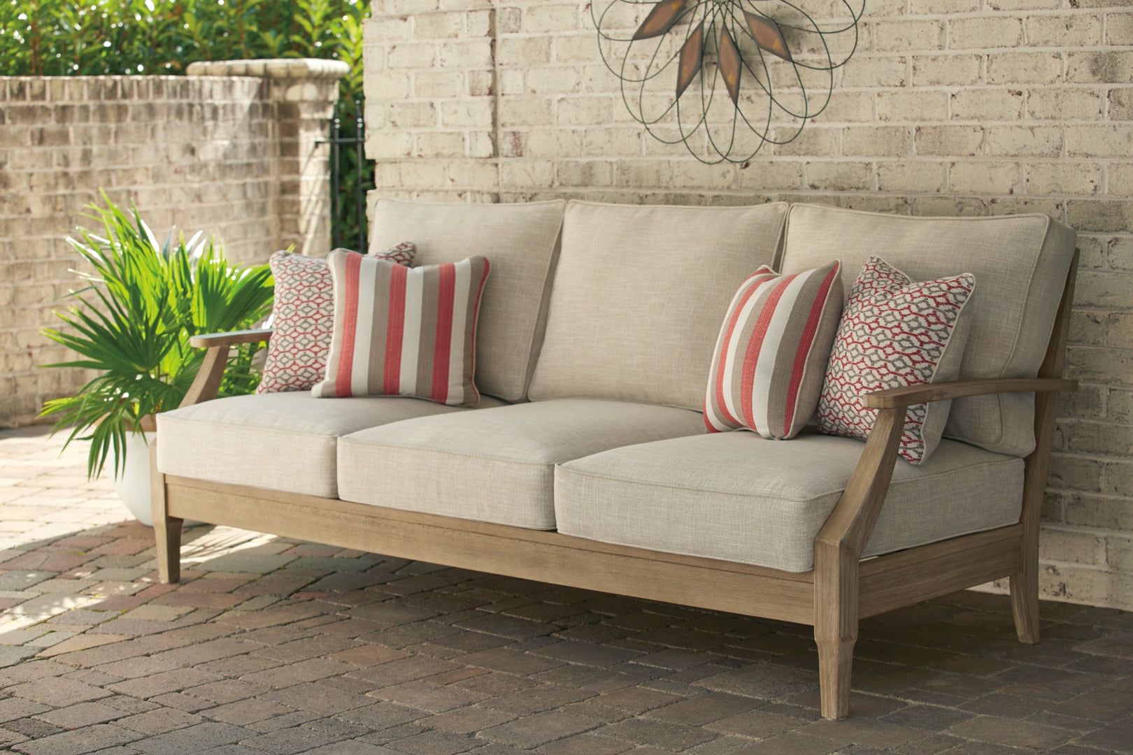 Clare View Outdoor Sofa with Coffee Table